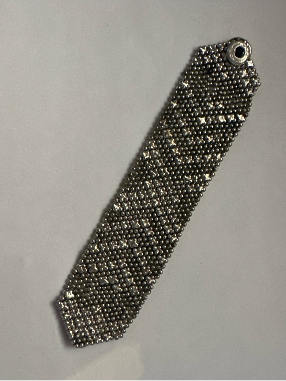 SG liquid metal by Sergio Gutierrez mesh band cuff Bracelet 7.5